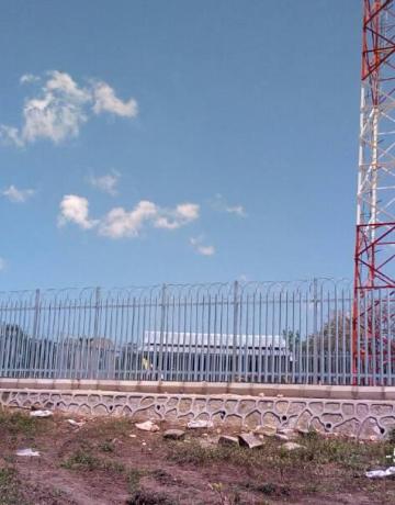 Tower construction at Mseko village in Tanga region.