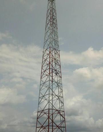 50m tower construction at Mseko Village.The tower was constructed to provide communication services at Mseko village in Tanga region.