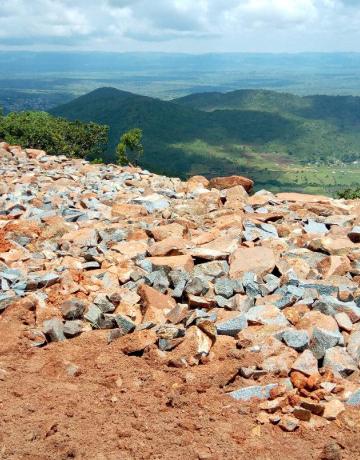 Excavation and site levelling at Nsopa village