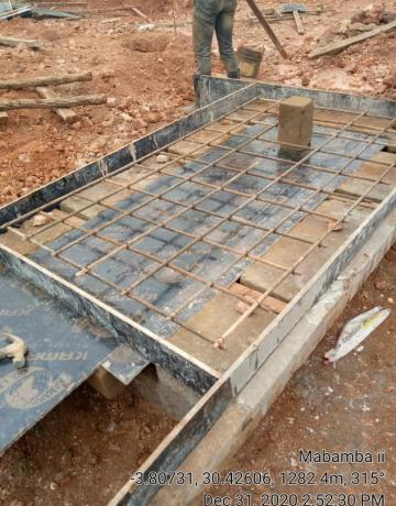Ground beam steel fixing and shuttering