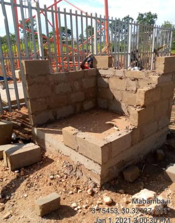 Block work to wall (PL)