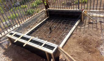 Foundation works in the cell site.The project took place at Mbelwa Village in Geita region.The foundation supports 2kWp PV plant to power cell site.