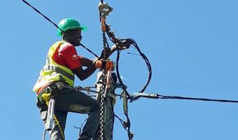 Installation of accessories for LV Network distribution at Mwenge village in Tabora region